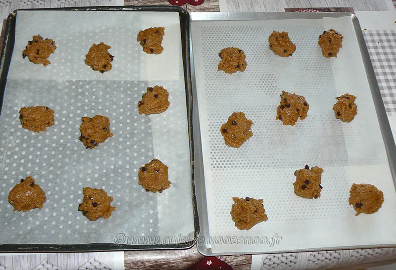 Cookies à la chicorée et pépites de chocolat noir etape5