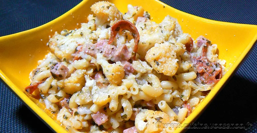 One pan pasta au chou-fleur