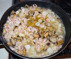 Bucatini aux fruits de mer, sauce bisque de homard etape5