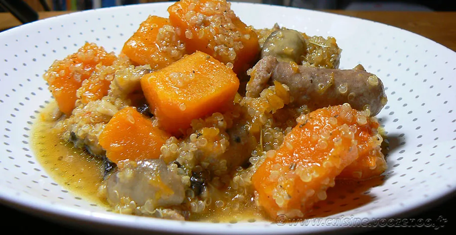 Quinoa à la Butternut et chipolatas