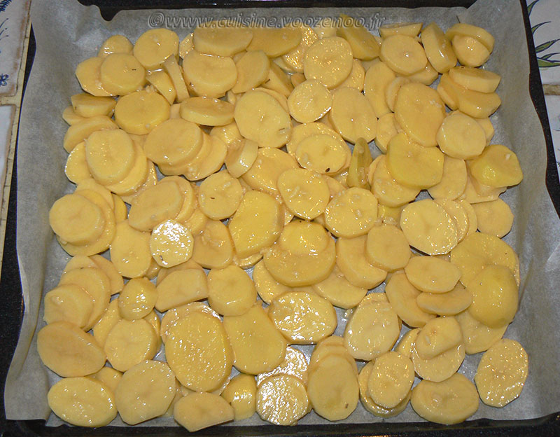 Pommes de terre sarladaise au four etape2