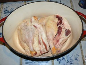 Confit de canard (cuisson 2h en cocotte) etape2