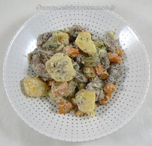 Salade de bœuf et pommes de terre fin