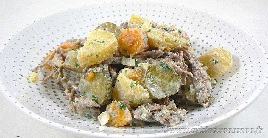 Salade de bœuf et pommes de terre slider