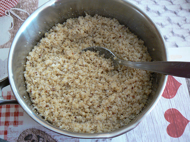 Boulettes de quinoa parfumées au lait de coco et thé vert au jasmin etape2