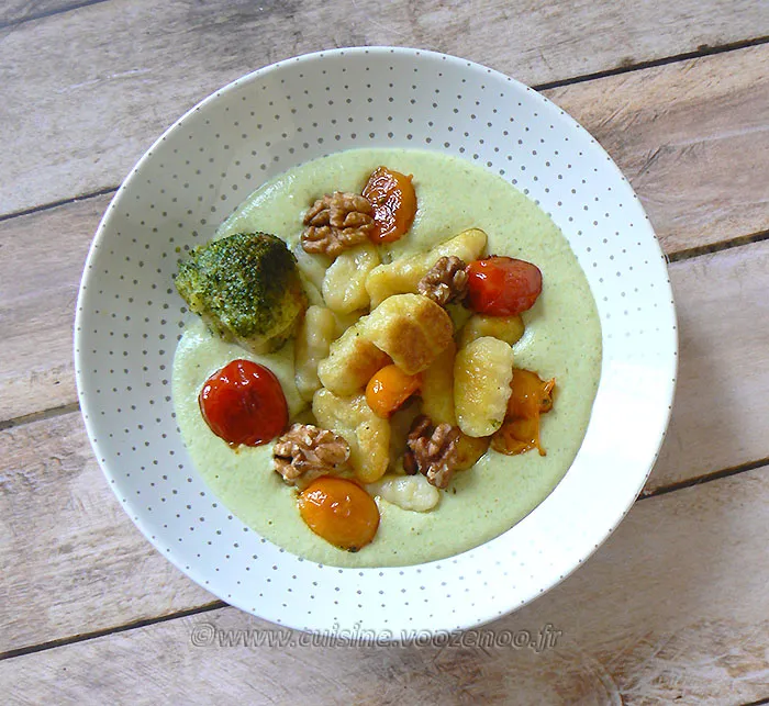 Gnocchi deux cuissons, crème brocoli au parmesan fin2