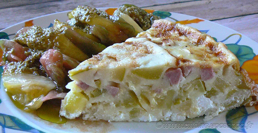 Cuajada fondante aux courgettes et chèvre