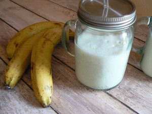 Milkshake banane presentation