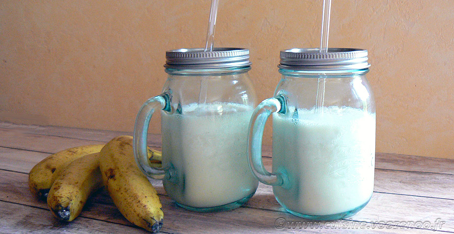 Milkshake banane slider