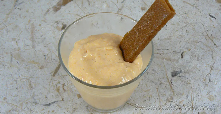 Mousse aux abricots vanillés