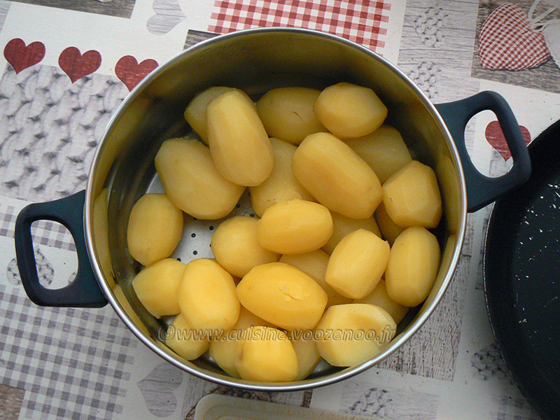 Pommes de terre sautées au thon etape1
