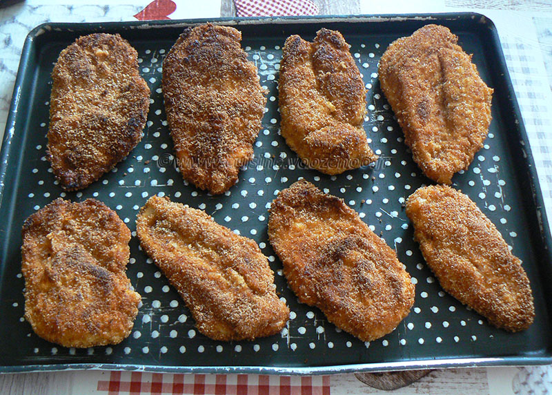 Poulet parmigiana ou Chicken parma etape3