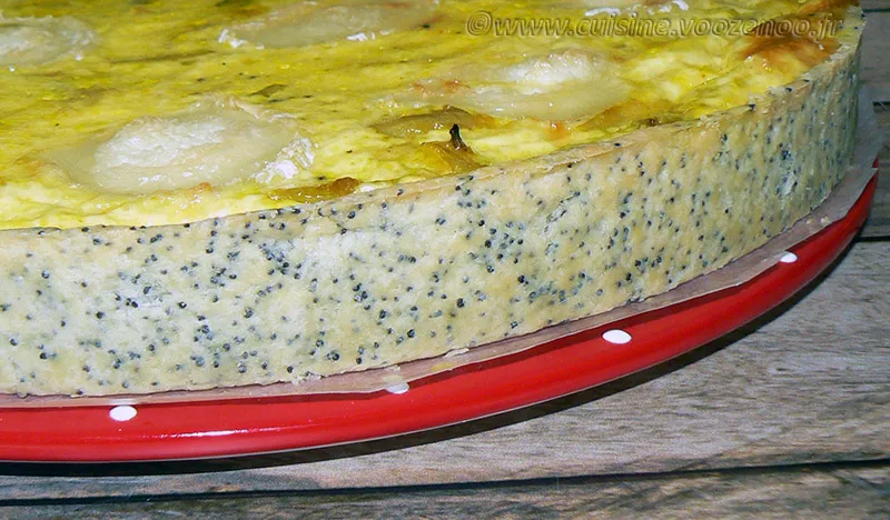 Tarte aux oignons et Ste Maure de Touraine fin