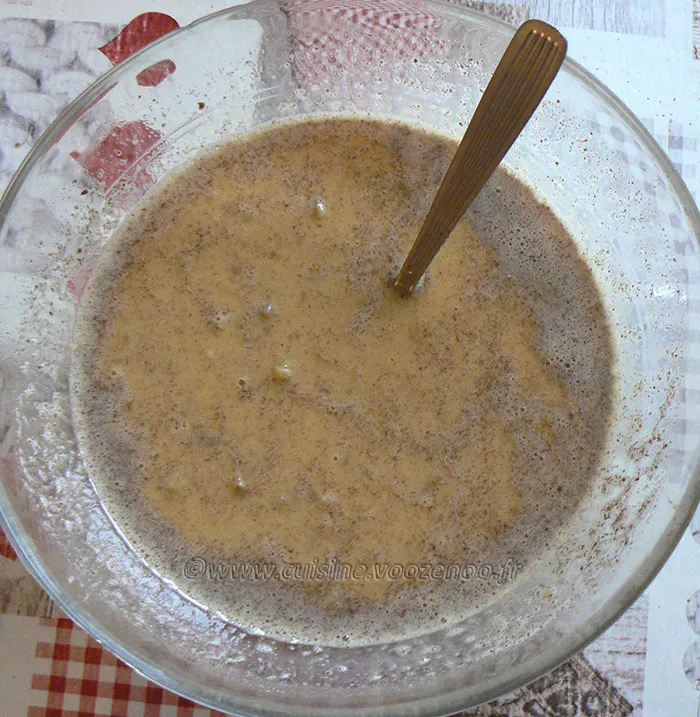 Tarte aux pommes au lait concentré non sucré etape2