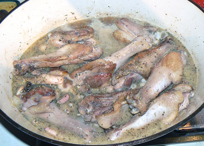 Manchons de canard aux olives vertes et lardons etape3