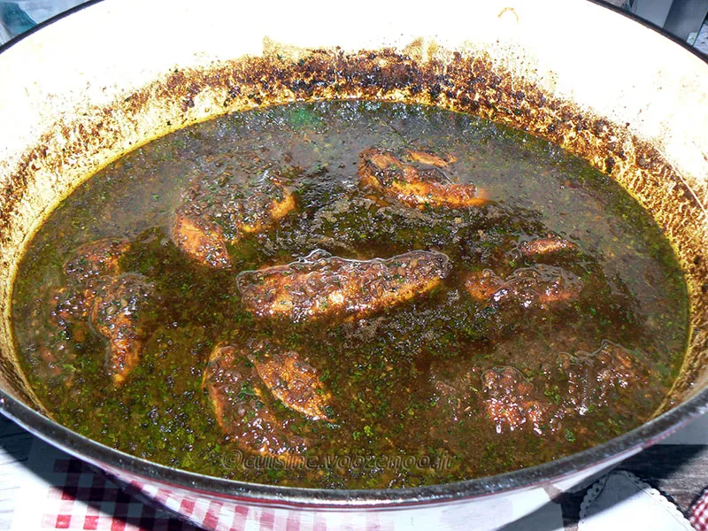 Blancs de poulet à la mélasse de grenade, noix et riz persan fin2
