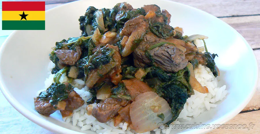 Shoko, sauce d'épinards à la viande - Ghana