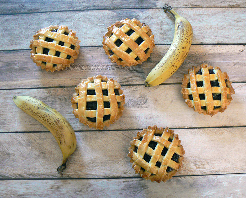Tartelettes banane Mauricienne presentation