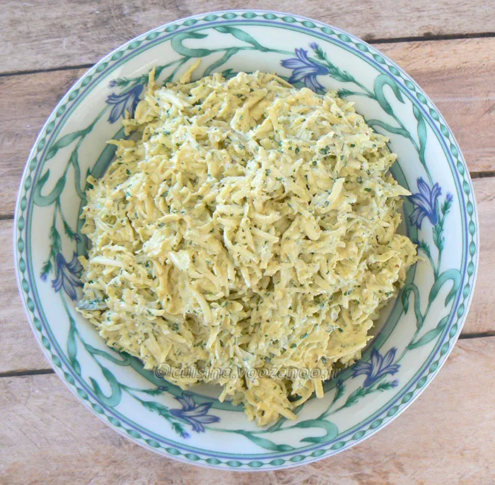 Céleri, rémoulade verte fin