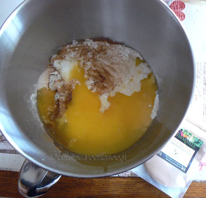 Eplekake - Gâteau aux pommes norvégien etape2