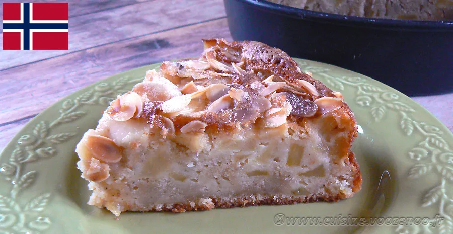 Eplekake - Gâteau aux pommes norvégien