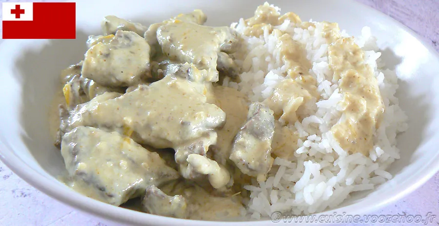 Bœuf à la sauce coco et cacahuète - Tonga