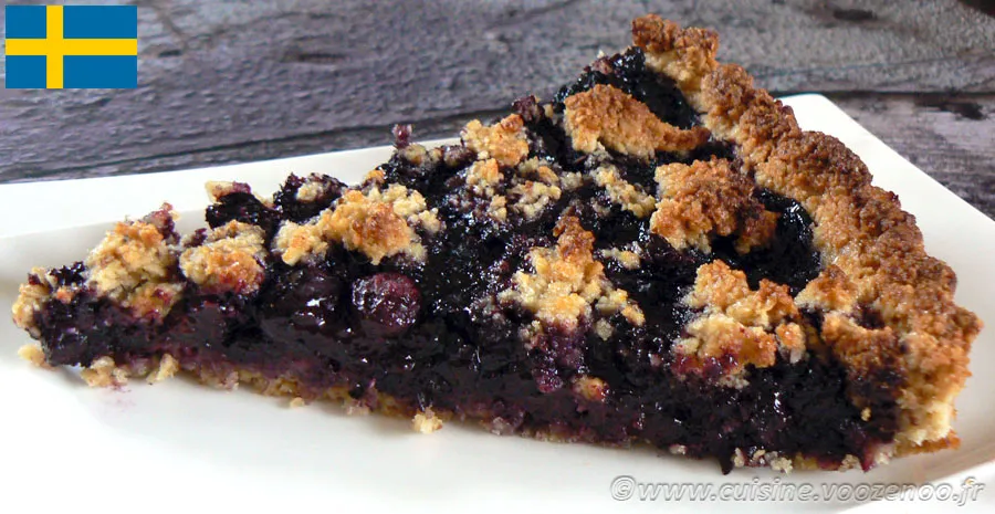 Tarte à l'avoine et aux myrtilles - Suède