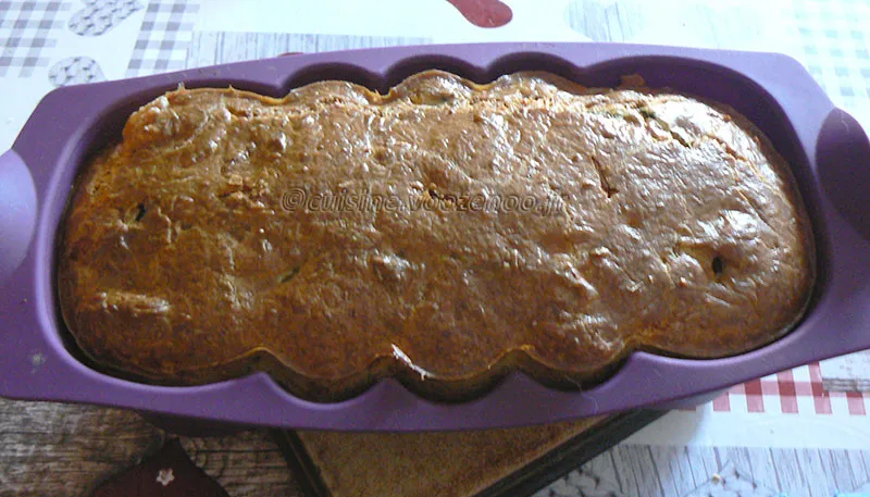 Cake aux courgettes et chèvre fin