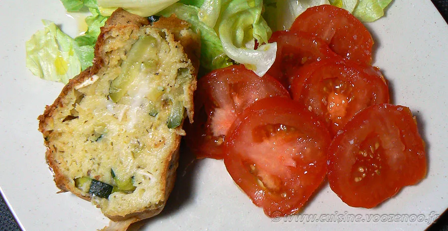 Cake aux courgettes et chèvre