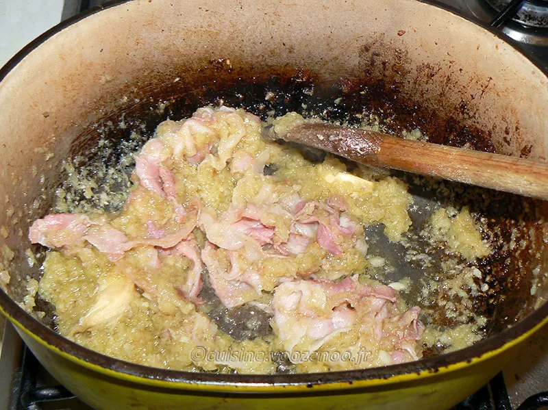 Sauté de veau corse aux olives et panzetta etape3