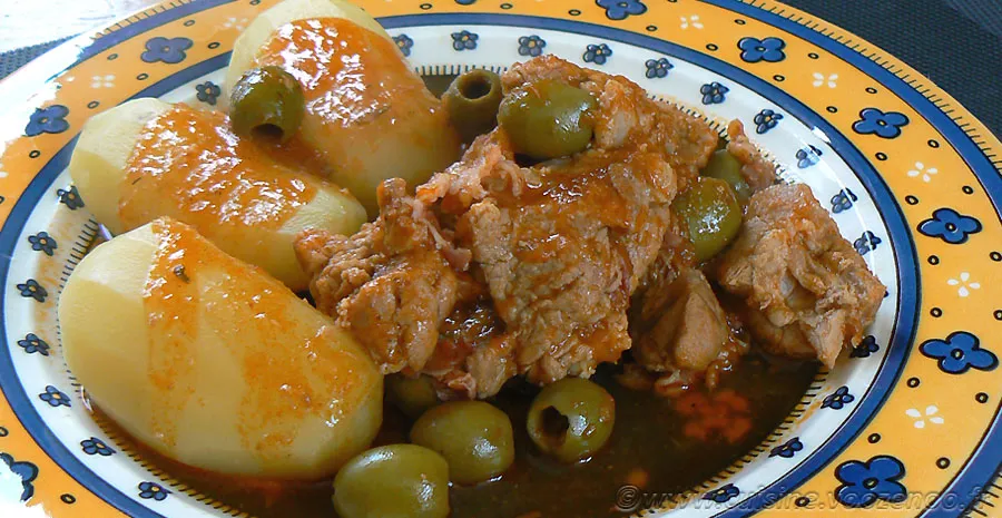 Sauté de veau corse aux olives et panzetta