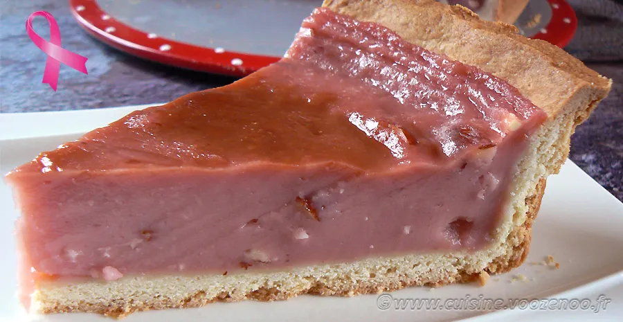 Flan pâtissier aux pralines roses et fleur d'oranger