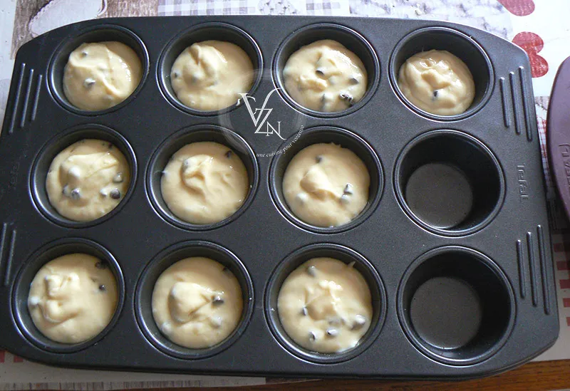 Mini cakes aux petits suisses et pépites de chocolat fin2