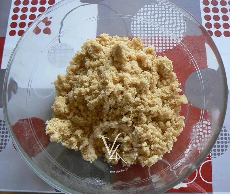 Crumble de pommes et coings à la cannelle etape3