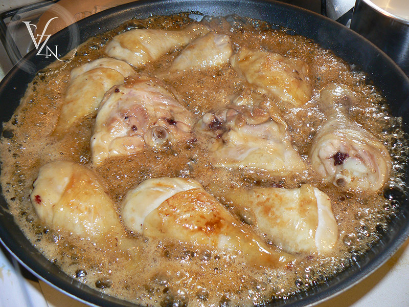 Cuisses de poulet caramélisées au sirop d’érable etape3