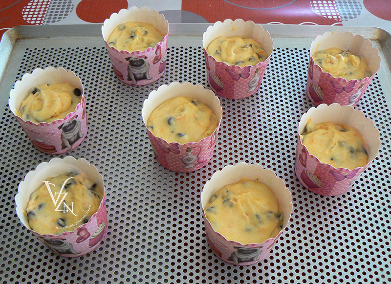 Muffins à l’orange et pépites de chocolat etape4
