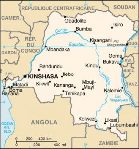carte RD Congo