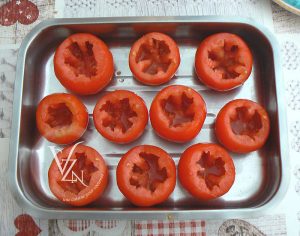 Tomates farcies aux perles et pesto etape1
