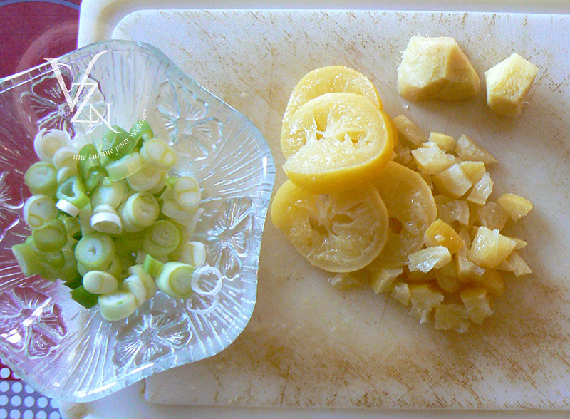 Poulet au citron confit et lait de coco etape1