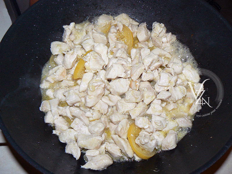 Poulet au citron confit et lait de coco etape2