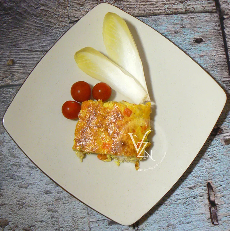 Quiche sans pâte aux carottes et poisson blanc fin2