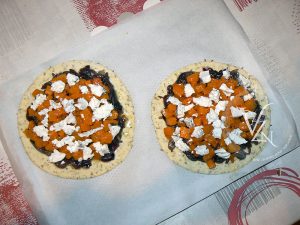 Pizza aux oignons caramélisés, butternut et chèvre etape7