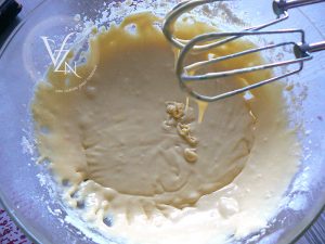 Gâteau magique à la vanille et kaki etape4