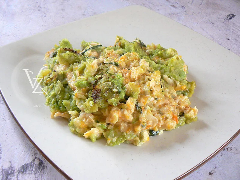 Gratin fondant de poisson aux petits pois fin2