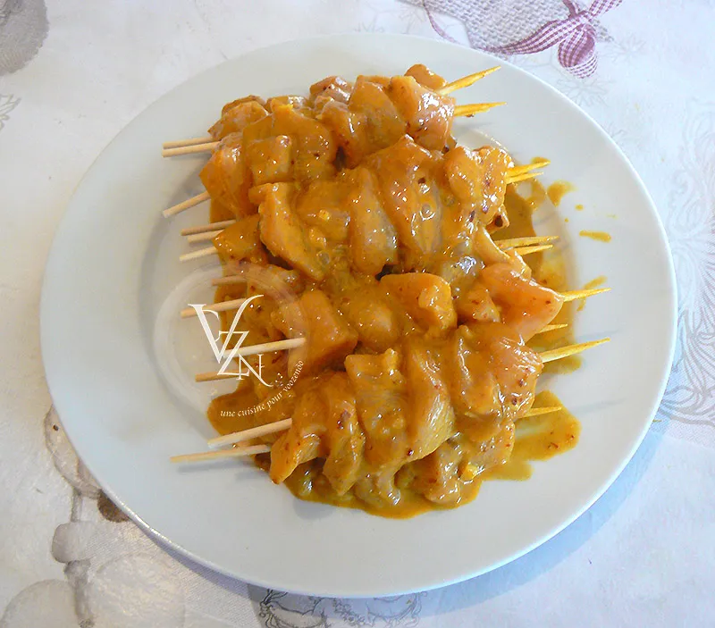 Poulet Satay - Brunei étape3