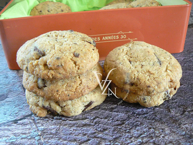 Cookies au Baileys et pépites de chocolat fin
