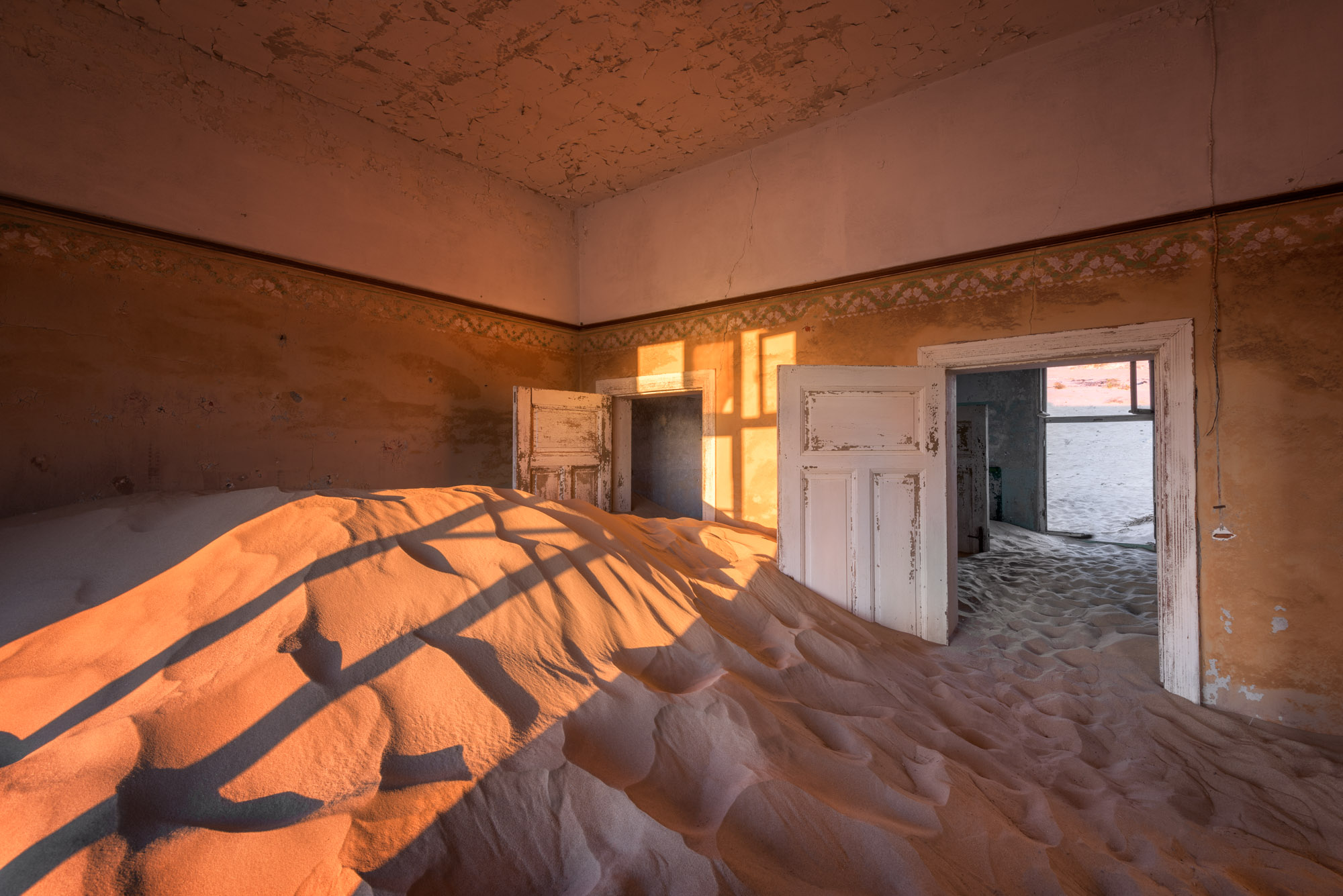 Abandoned House in the Ghost Town of Kolmanskop, Namibia