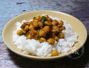 Channa massala, curry de pois chiches pakistanais fin2