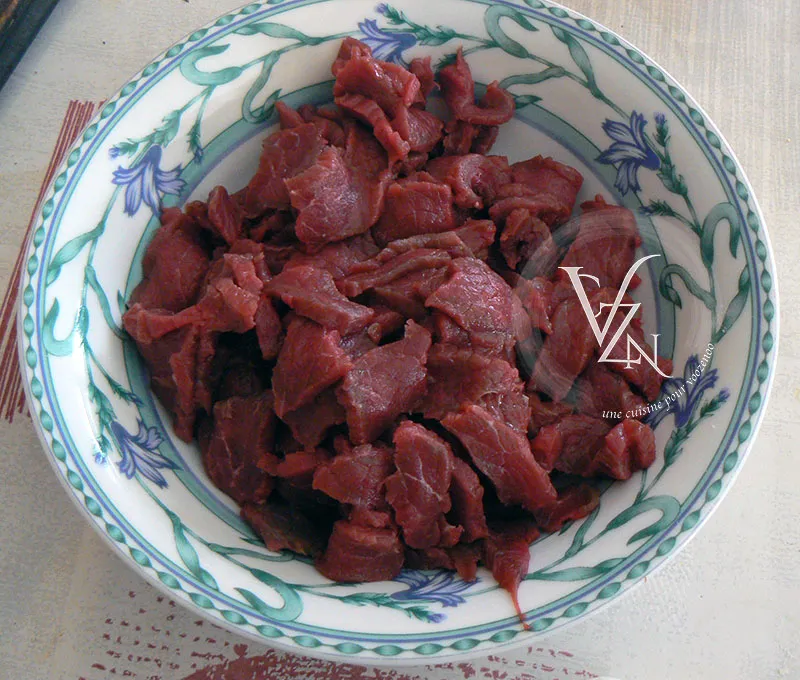 Bo bun au bœuf vietnamien étape3