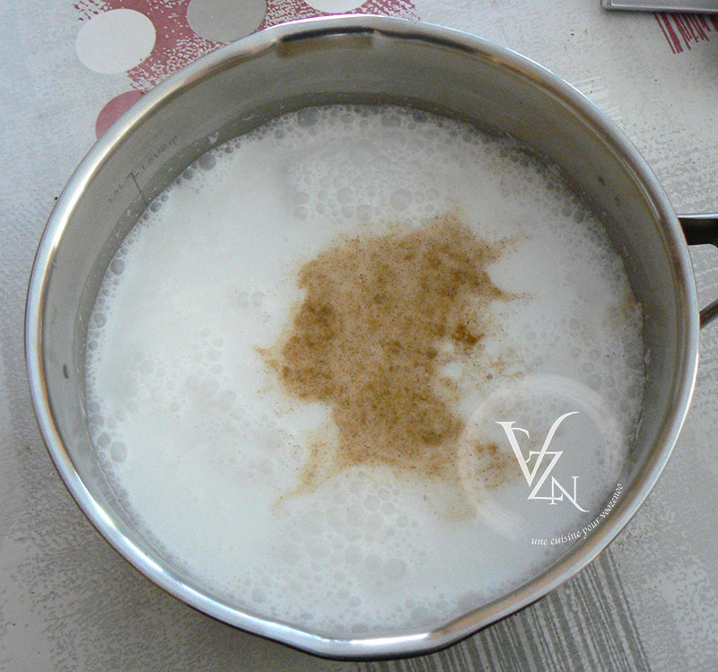 Gâteau de vermicelles au lait de coco etape2